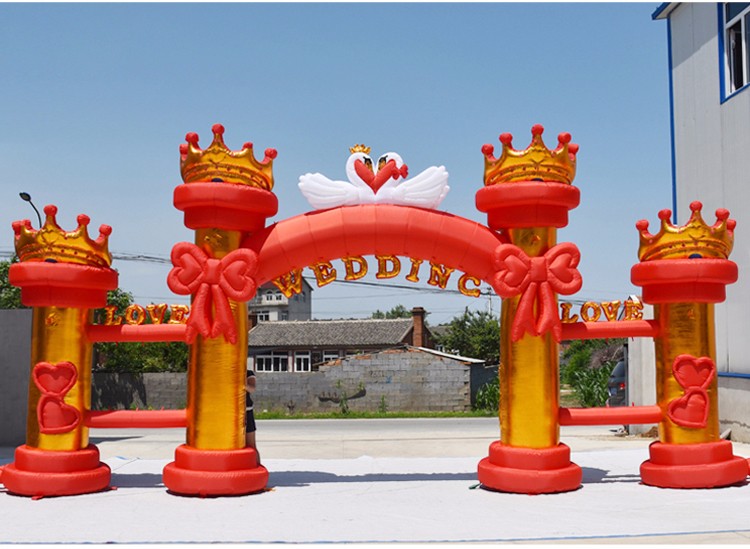 罗湖红色婚庆气模拱门